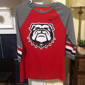 Nike Georgia Bulldog Team College Graphic Small